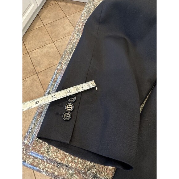 Canali 3‎ Buttons Wool Jacket Coat dark charcoal 56R made in Italy Dark Navy - Picture 9 of 16